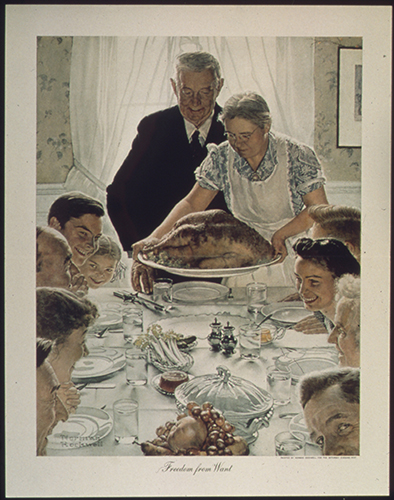 Norman Rockwell's "Freedom From Want" | Public Domain work sourced by the U.S. National Archives and Records Administration