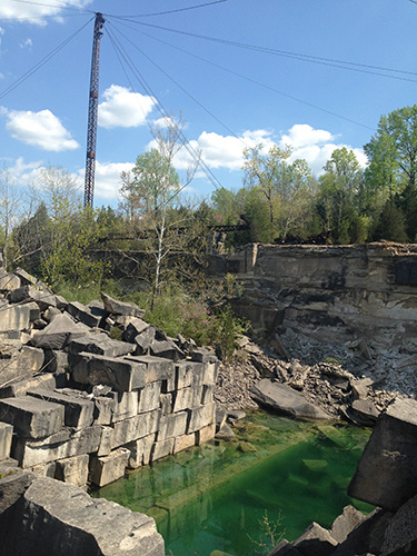 Furst Quarry off Tapp Road in Bloomington. | Photo by Teal Strabbing, Visit Bloomington