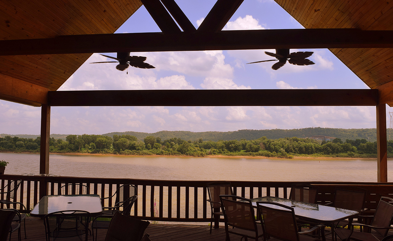 The Ridge Winery tasting room has views of the Ohio River. | Photo by Michael Waterford