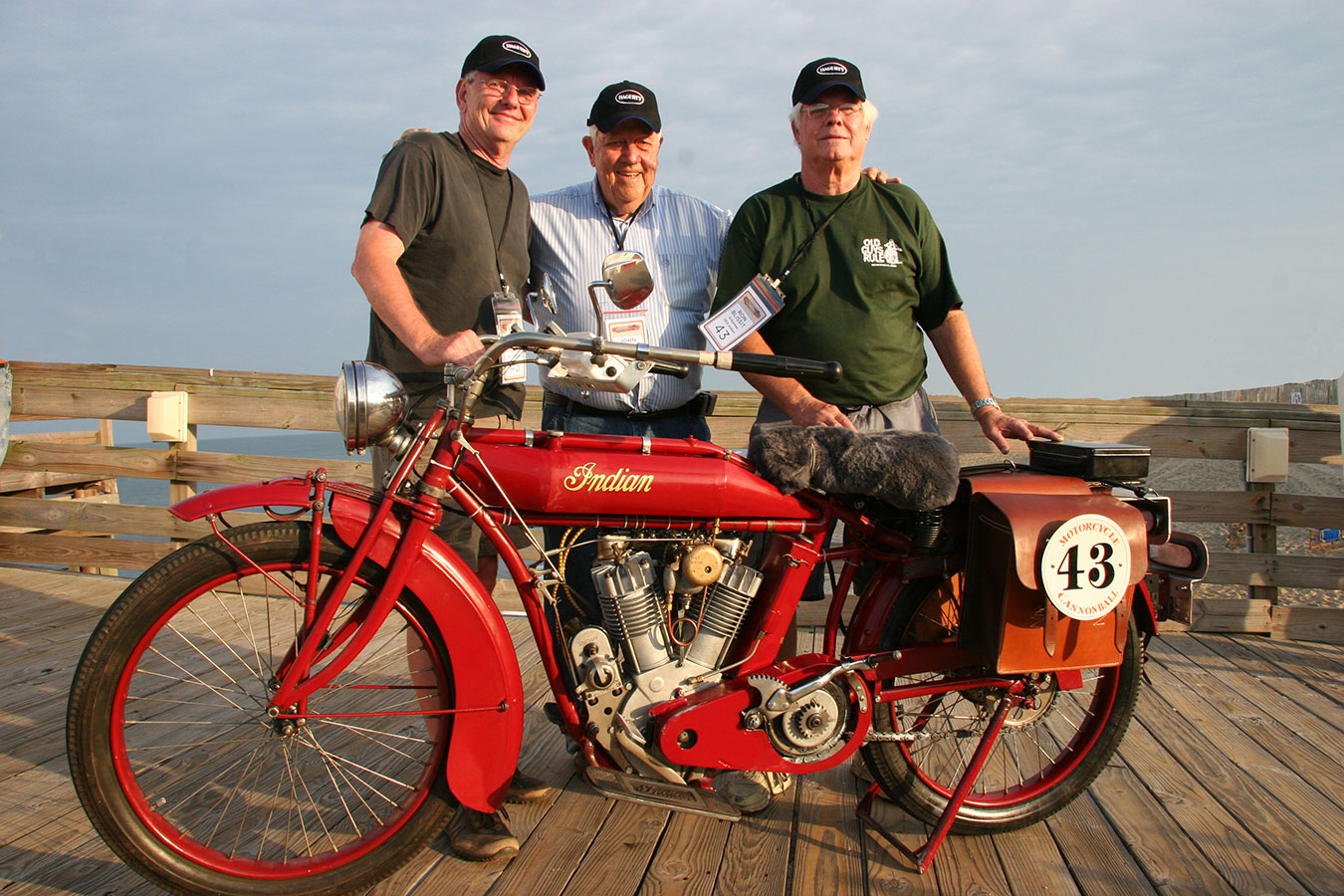 Riders stop at a variety of locations along the way, including Harley-Davidson of Bloomington on September 13, where the public can see these century-old bikes in person. | Courtesy photo