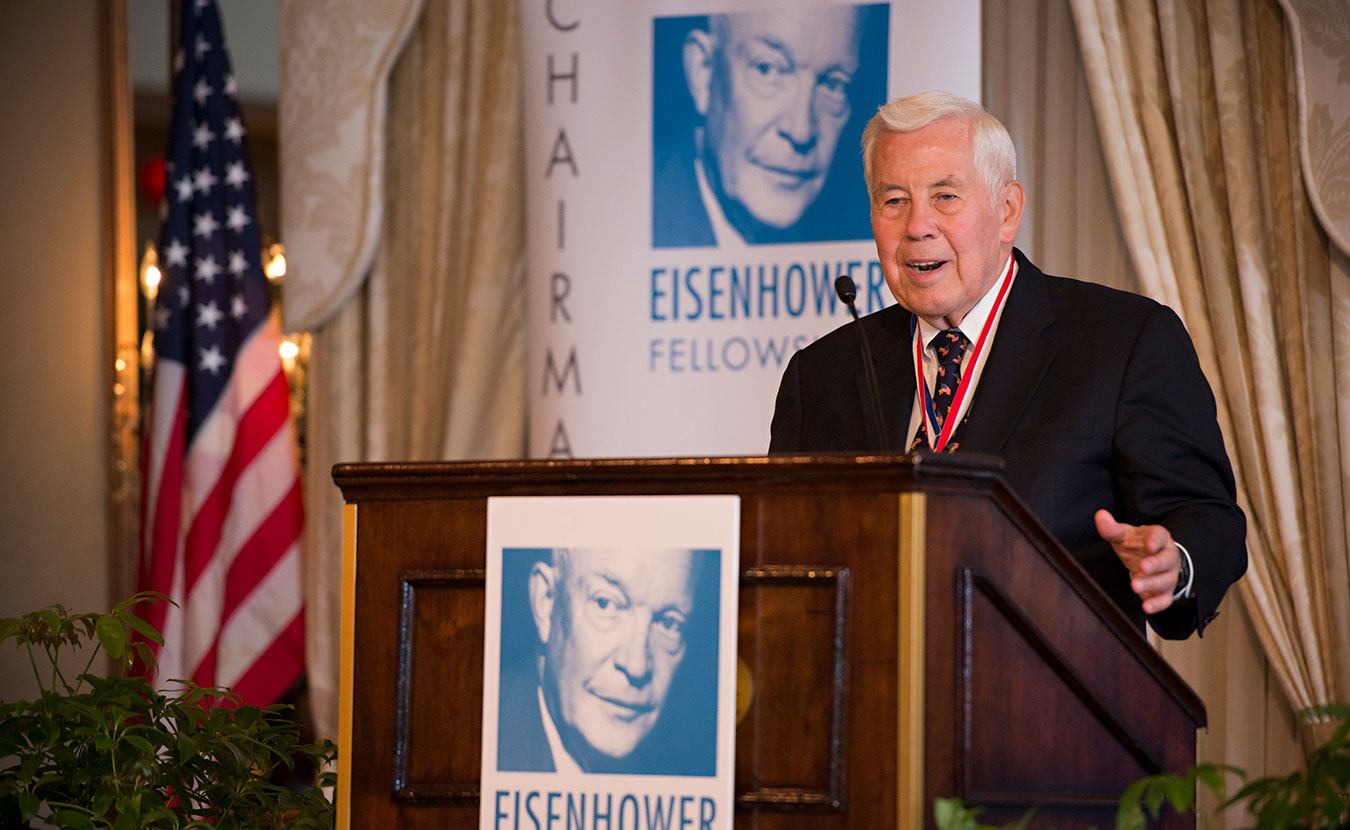 Former Senator Richard Lugar, pictured here in 2013. | Photo by <a href=