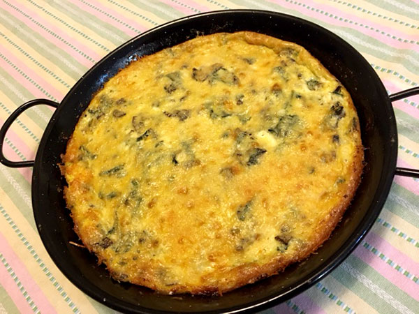 Ruthie Cohen's vegetarian frittata. | Photo by Ruthie Cohen