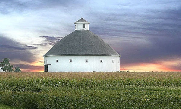 The shape and construction of Indiana's barns tell a migration story. | Photo courtesy of the Indiana Barn Foundation