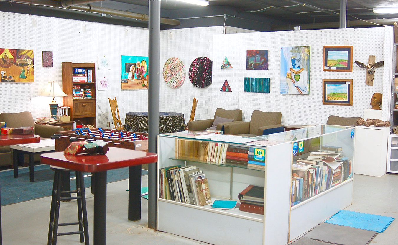 Dimensions Gallery has a little bit of everything: art, books, games, and music. | Photo by Samuel Welsch Sveen