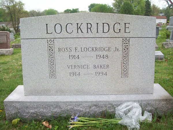 Ross Lockridge Jr. and Vernice Baker Lockridge's final resting place in Rose Hill Cemetery. | Photo by Doug Storm