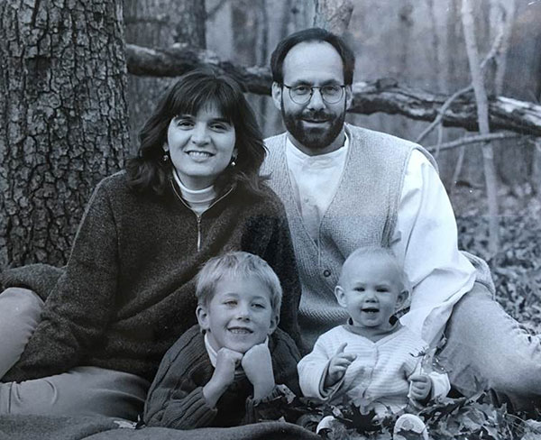 (clockwise from left) Keller, Thomas Kuhn, Alison, and Ben, circa 1997. | Photo by Jaime Sweany