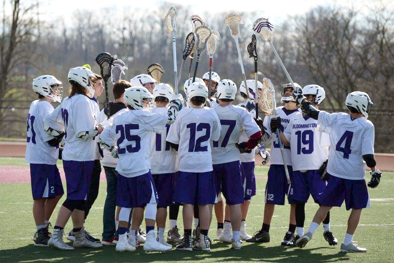 A game with ancient origins, lacrosse is gaining momentum in Bloomington, as many parents consider it an alternative to more dangerous sports for youth. Bloomington has a number of options for youth lacrosse, including Bloomington South (pictured here), Bloomington North, Pride Girls' Lacrosse, and Bloomington Middle School Lacrosse. | Courtesy photo