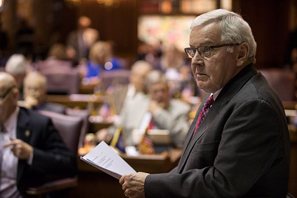 State Representative William Friend and his family are contract hog feeders. He describes the operation as a "Walmart philosophy expressed over agriculture.” | Courtesy photo