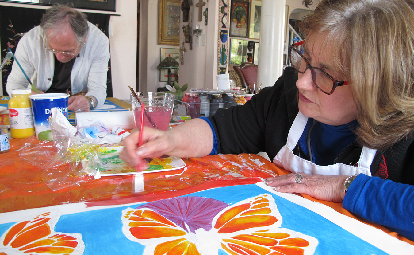 Joe, left, and Bess are collaborating for the first time for their Animalia exhibition. | Photo by Claude Cookman