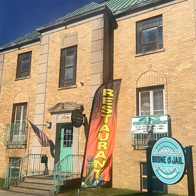 Learn about the Boone County Jail, dating back to 1938, while you eat. | Photo by Eric Fischer