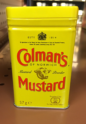 Now Colman's Mustard is a part of Ruthie's well-stocked kitchen. | Photo by Ruthie Cohen