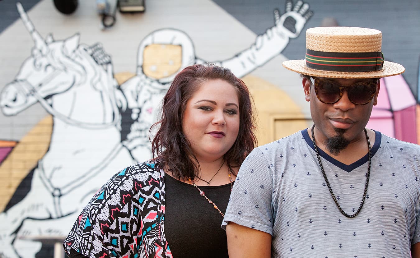 Coley D, left, and Mosley at The Back Door, where Coley D hosts Misfit Toy Karaoke every Sunday. | Courtesy photo