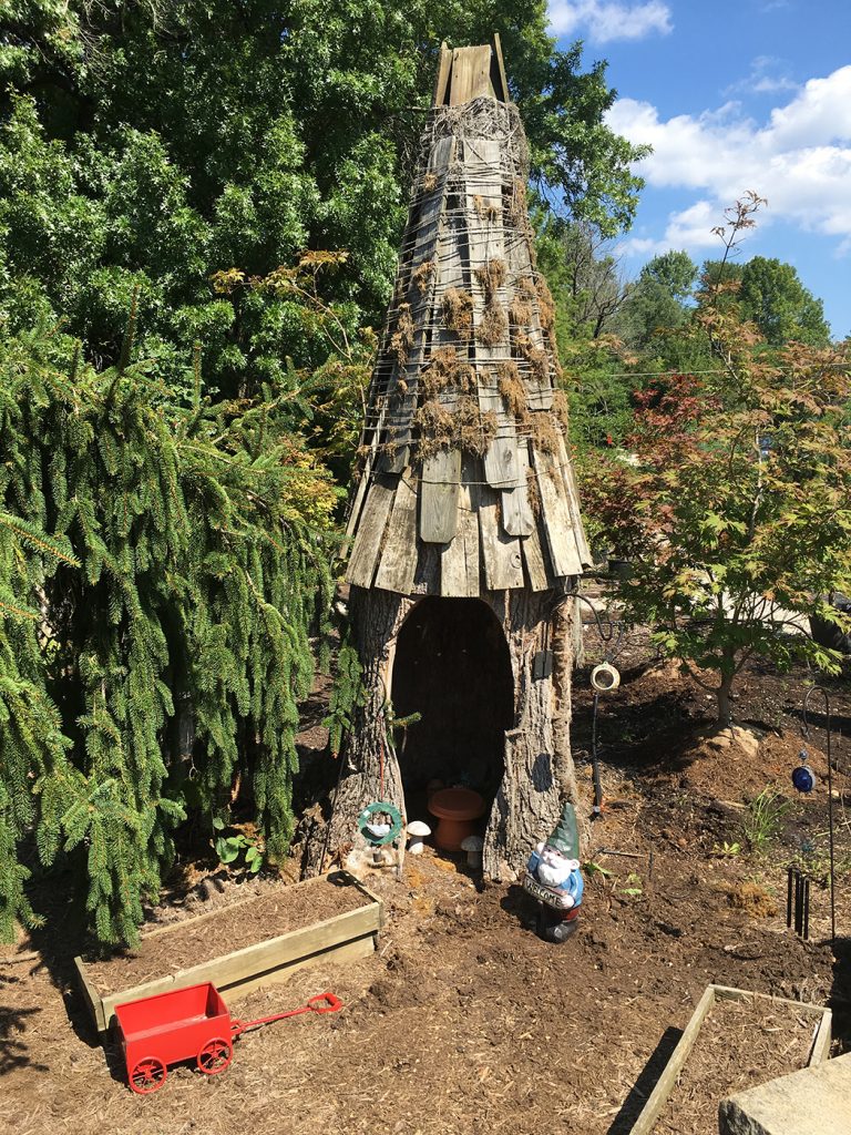 The nursery’s grounds have plenty to explore -- rock gardens, a waterfall and pond, and a habitat for resident garden gnomes and fairies.