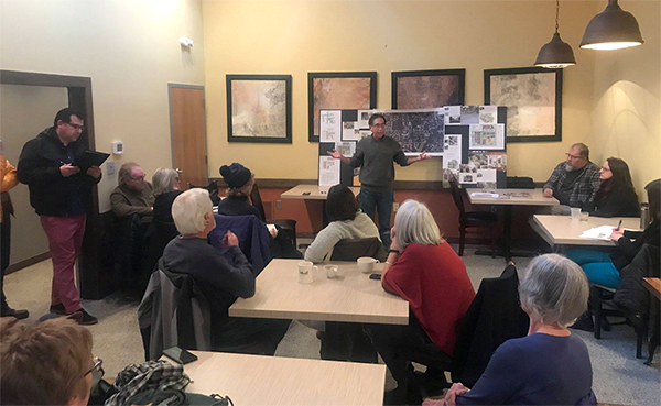 Marion Sinclair has been spearheading the Bloomington Cohousing Project for years. Design is moving along, with periodical updates from Loren Wood Builders. Group meetings such as this one will continue once the project is completed. | Courtesy photo