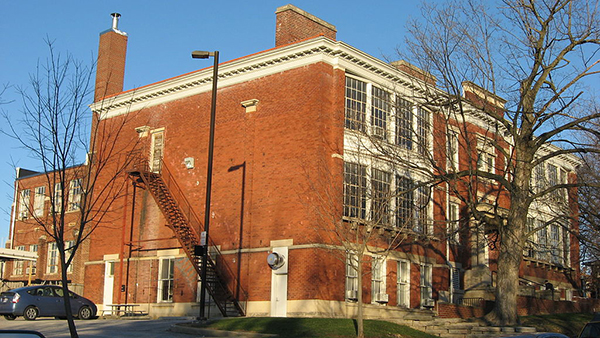 Edwin watched the I C Railroad from his classroom windows at the McCalla School near East 10th Street and North Indiana Avenue. | Photo by Nyttend