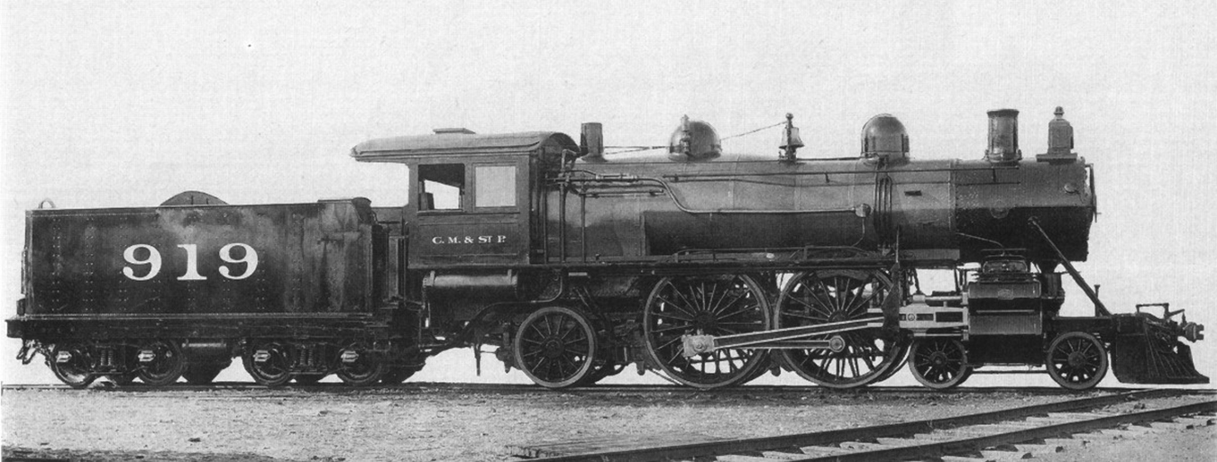 A 4-4-2 Atlantic type Pennsylvania Railroad Train, similar to the one in this photo, would come through town on its way to French Lick, Indiana. | Public domain