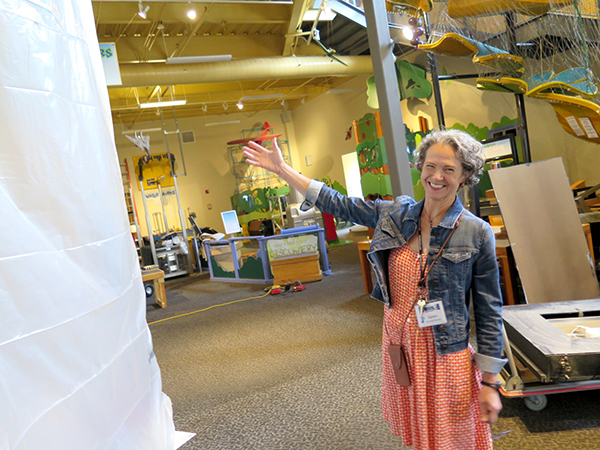 Local scientists have teamed up with the staff at WonderLab to create exhibits and activities tailor-made for the museum's youngest patrons. Executive Director Karen Jepson-Innes shows some of the construction of the coming Science Sprouts Place. | Limestone Post