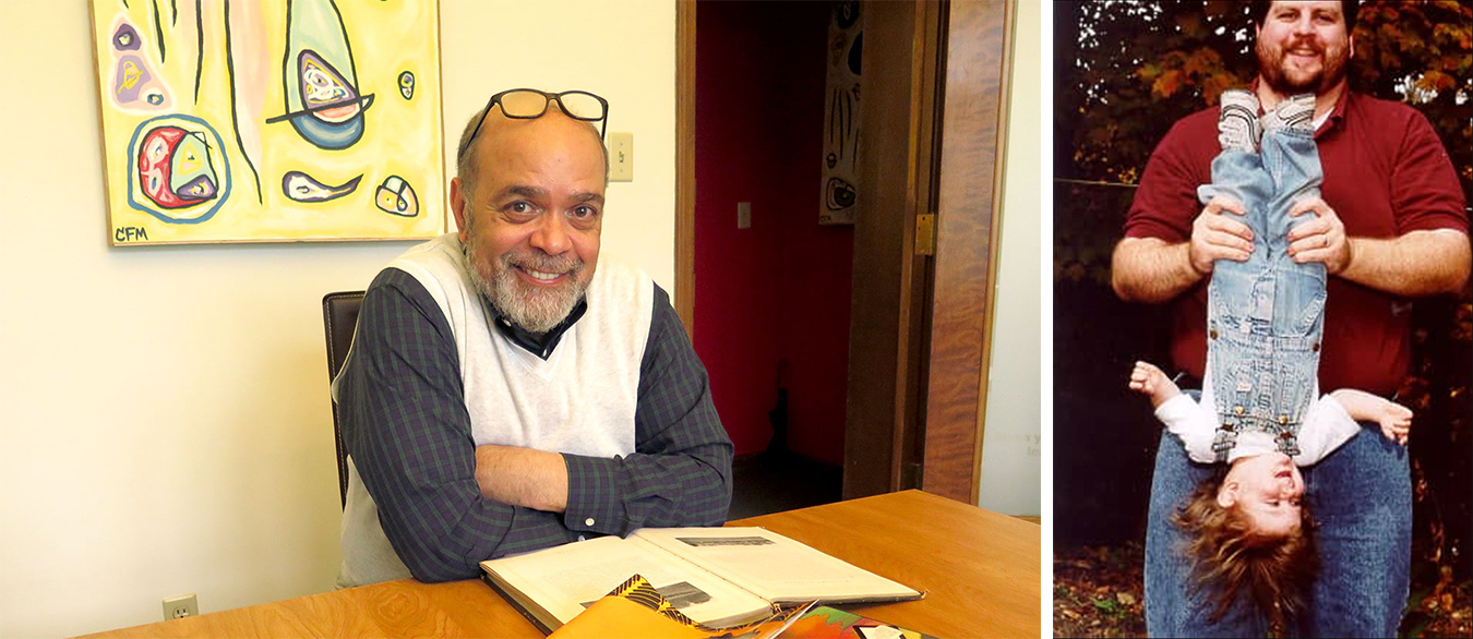 (left) William Morris, the attorney, radio DJ, and aspiring Episcopal deacon, says the foundation of all his work is teaching. Even on his radio show, "The Soul Kitchen," he says, "I'm teaching people different kinds of music." | Limestone Post (right) “Helplessly watching your child experience pain changes you at a basic level,” says writer Troy Maynard. When his daughter was just three weeks old, her heart stopped and she had to undergo heart surgery. | Courtesy photo