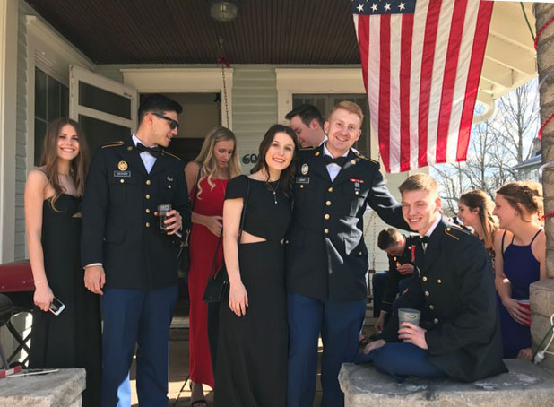 Castrataro came across a porch party that “gives us a glimpse of the timelessness of front porches.” | Photo by Harriet Castrataro