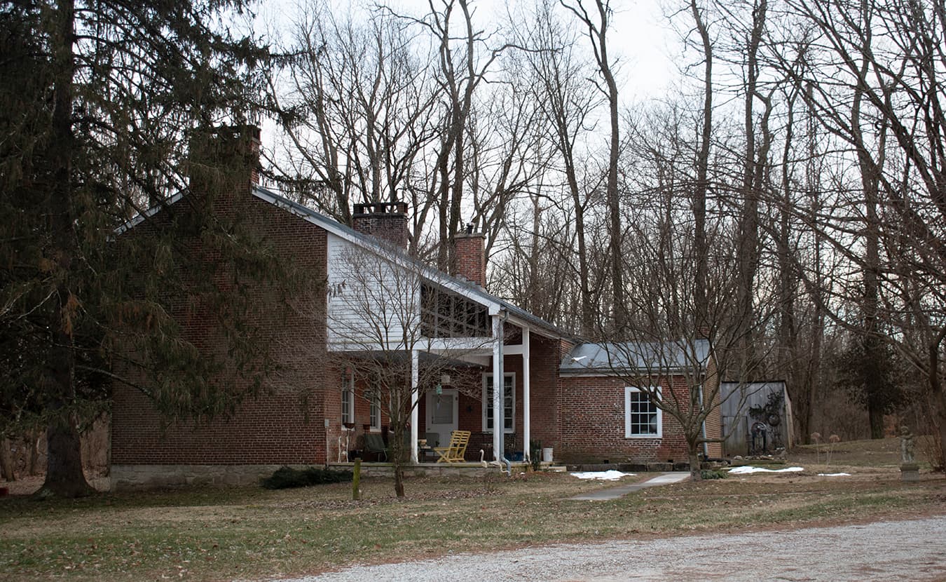 The Borland house, where Campbell lives now, was one of the first brick buildings in Bloomington. | Photo by Paul Bean