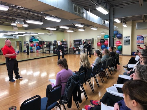 In February, before the COVID-19 pandemic put events on hold, WINGS held a self-defense course. “Self-defense is one of the unique ideas that happen when you have six women organizing,” says Sandy Clark-Kolaks, one of the WINGS organizers. | Photo by Rebecca Jania